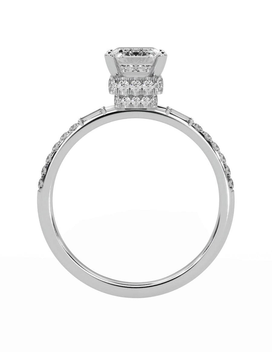 MONTADURA PARA PERSONALIZAR ANILLO DE COMPROMISO - PAVÉ