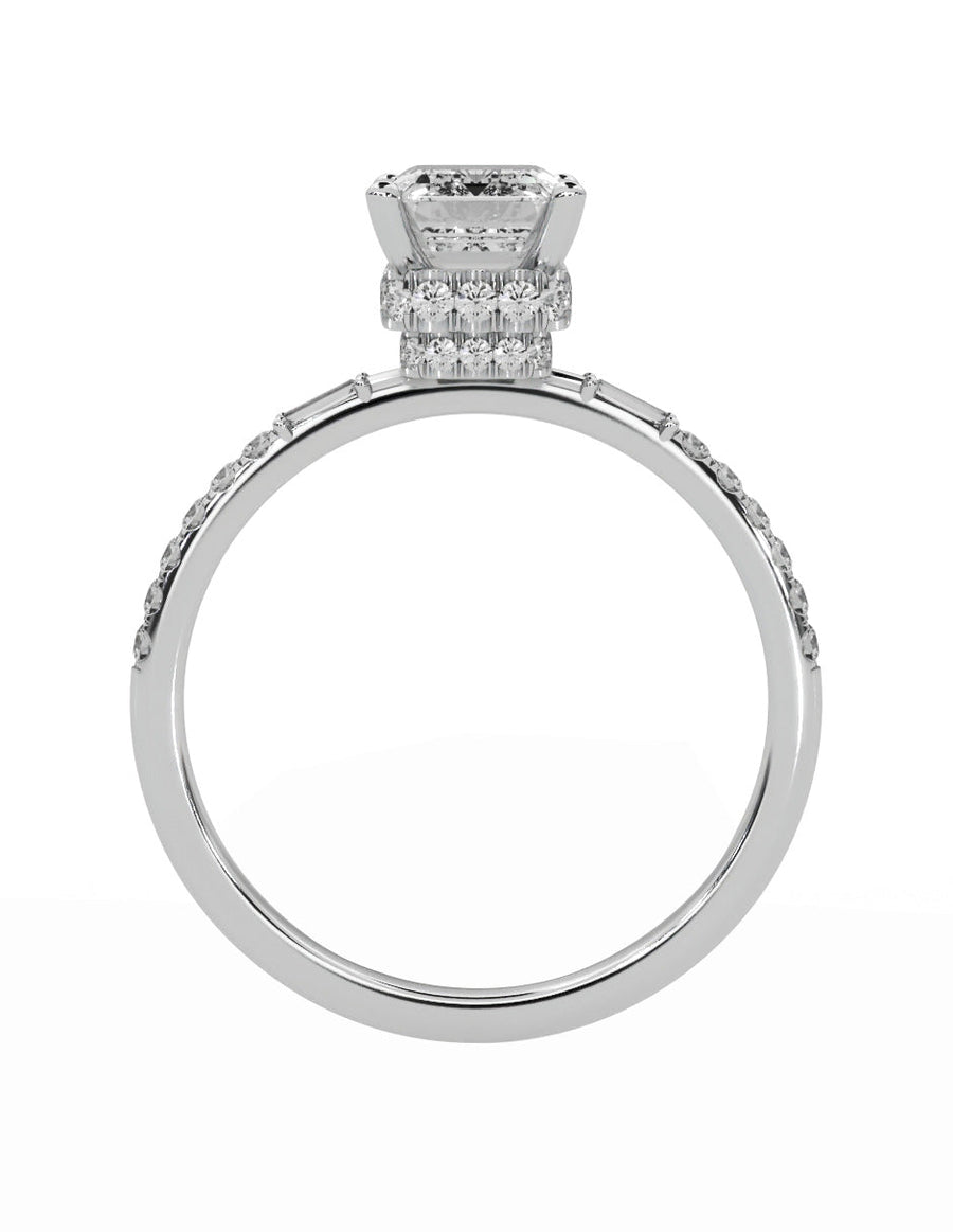 Anillo de compromiso - pavé - M839-EM-LG