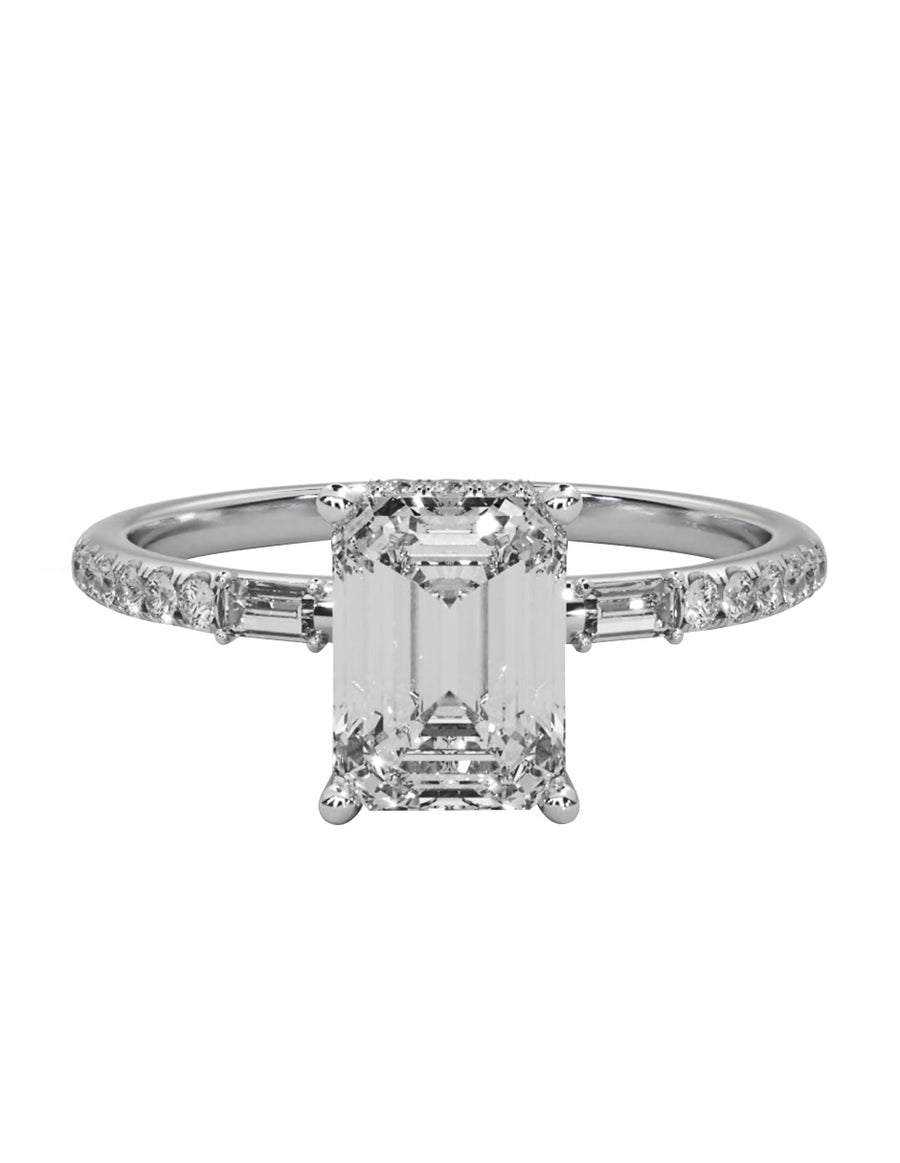 MONTADURA PARA PERSONALIZAR ANILLO DE COMPROMISO - PAVÉ
