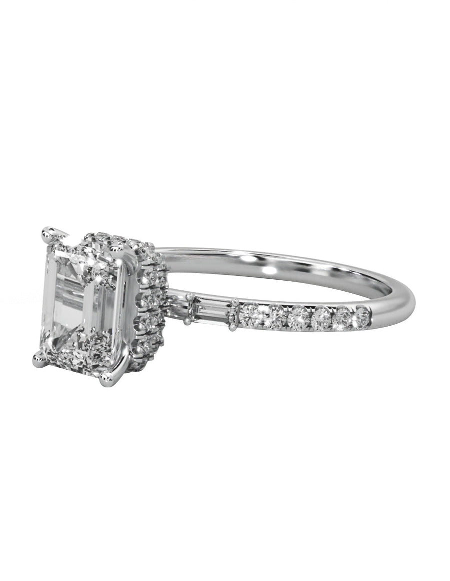 Anillo de compromiso - pavé - M839-EM-LG