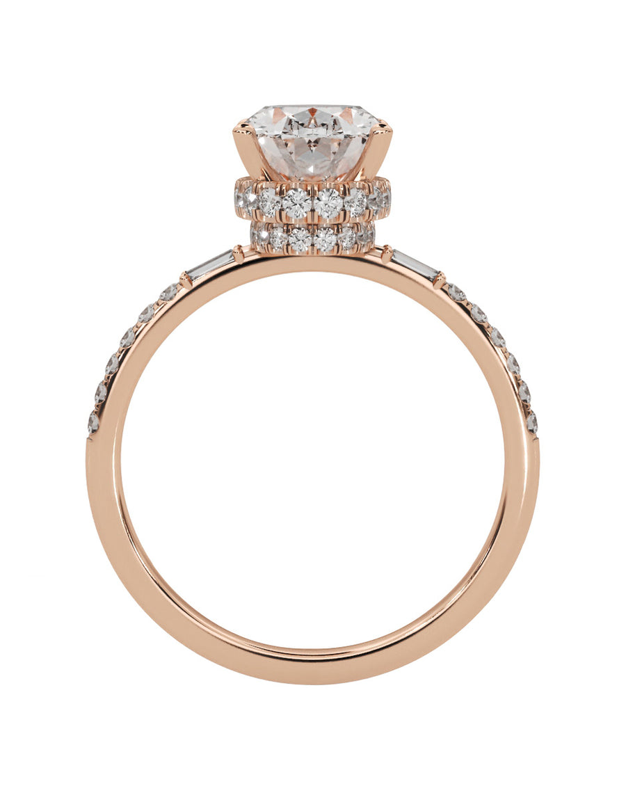 MONTADURA PARA PERSONALIZAR ANILLO DE COMPROMISO - PAVÉ