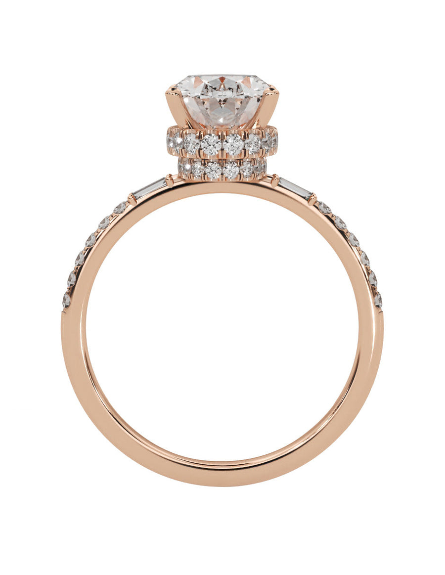 Anillo de compromiso - pavé - M839-OV-LG