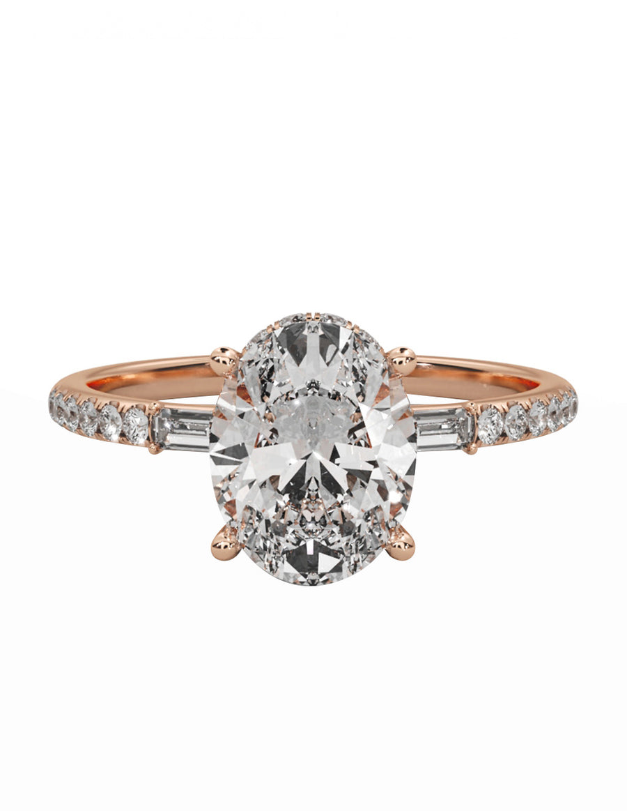MONTADURA PARA PERSONALIZAR ANILLO DE COMPROMISO - PAVÉ