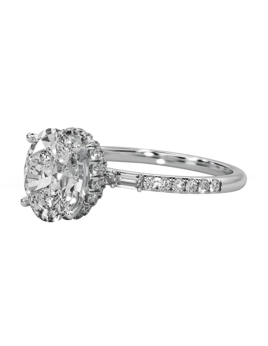Anillo de compromiso - pavé - M839-OV-LG