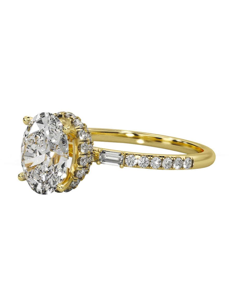 MONTADURA PARA PERSONALIZAR ANILLO DE COMPROMISO - PAVÉ
