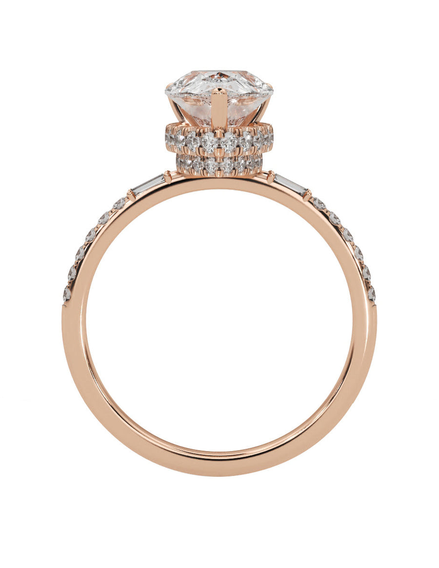 Anillo de compromiso - pavé - M839-PE-LG