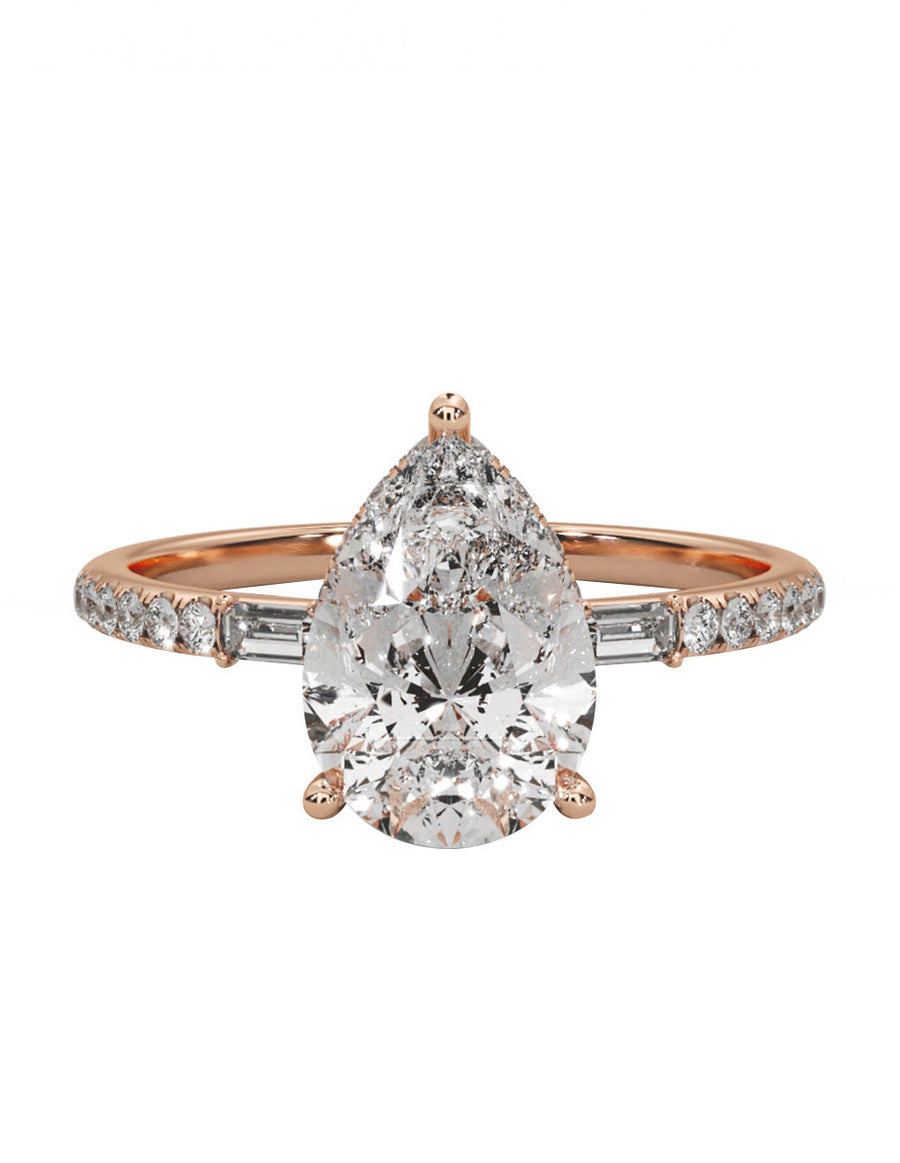Anillo de compromiso - pavé - M839-PE-LG