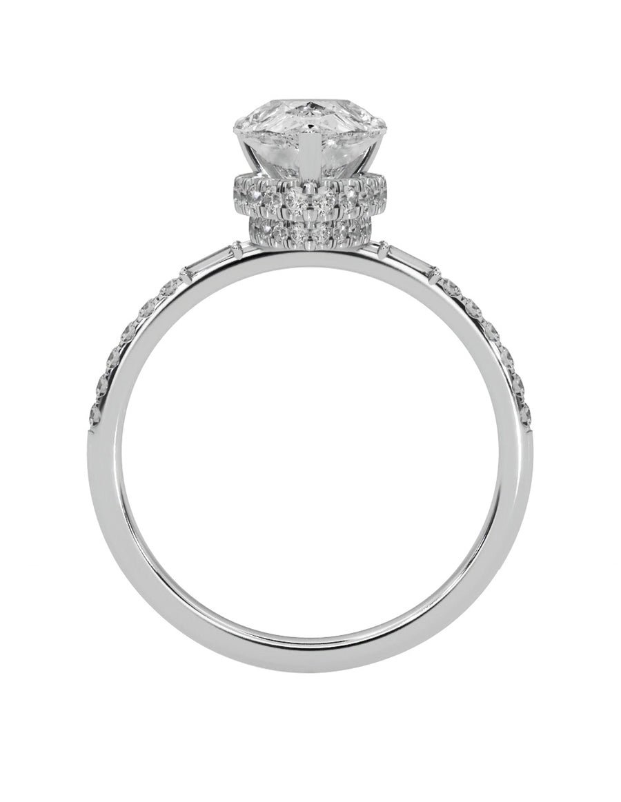 MONTADURA PARA PERSONALIZAR ANILLO DE COMPROMISO - PAVÉ