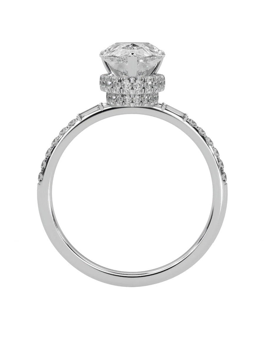 Anillo de compromiso - pavé - M839-PE-LG