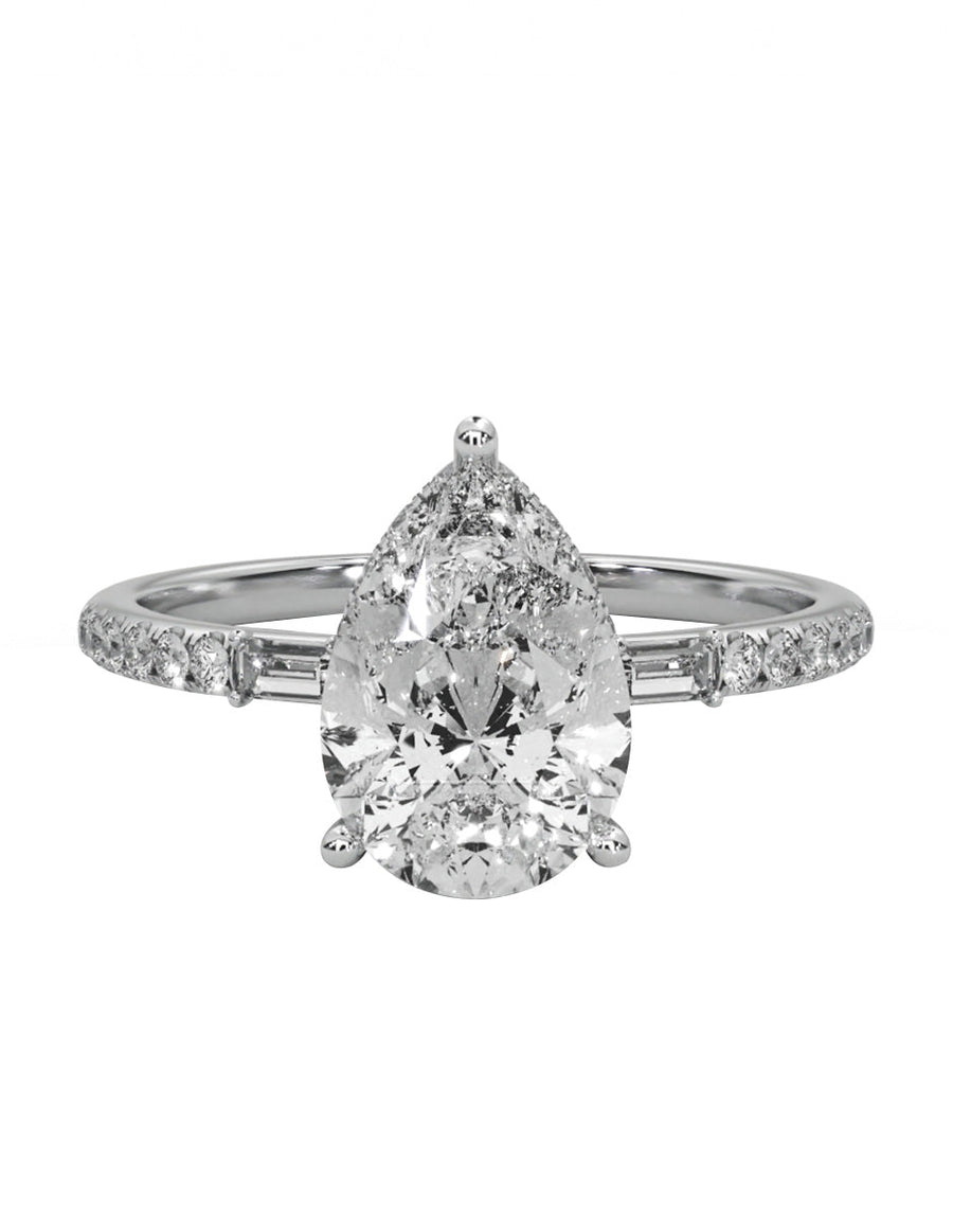 Anillo de compromiso - pavé - M839-PE-LG