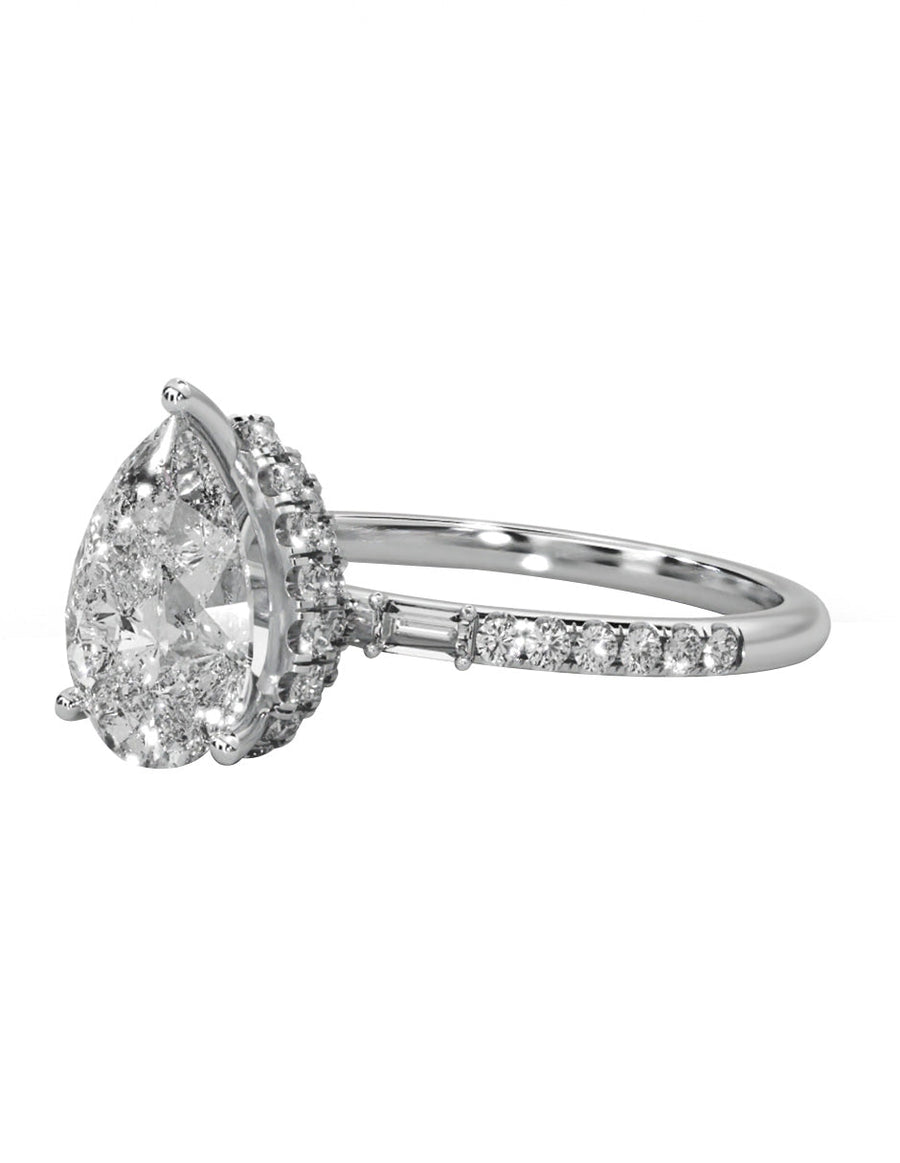 Anillo de compromiso - pavé - M839-PE-LG