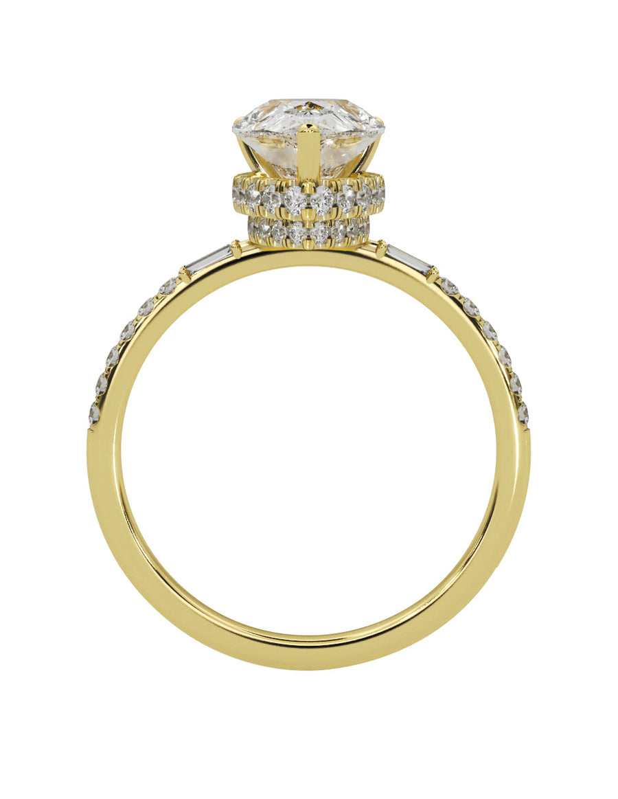 MONTADURA PARA PERSONALIZAR ANILLO DE COMPROMISO - PAVÉ