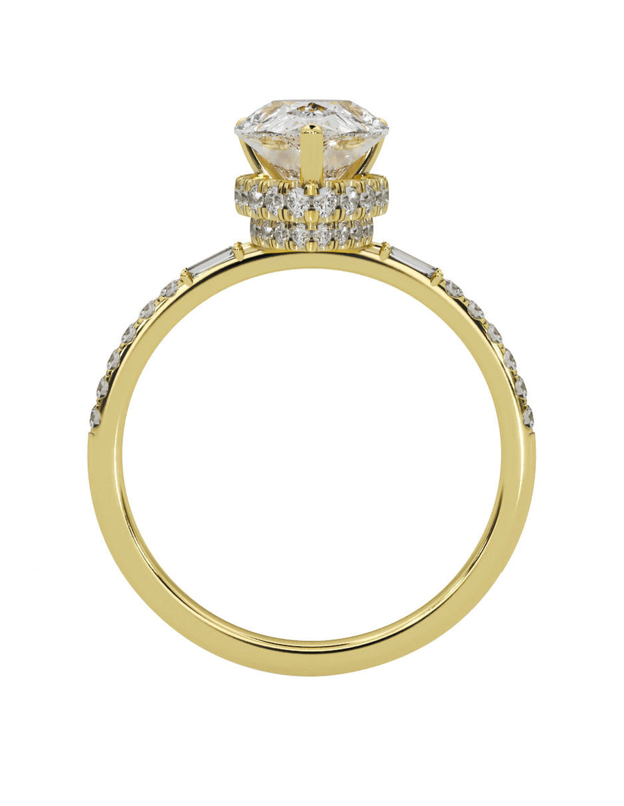 Anillo de compromiso - pavé - M839-PE-LG