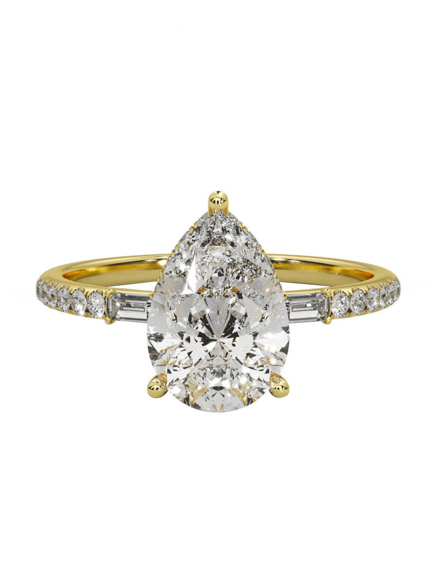 MONTADURA PARA PERSONALIZAR ANILLO DE COMPROMISO - PAVÉ