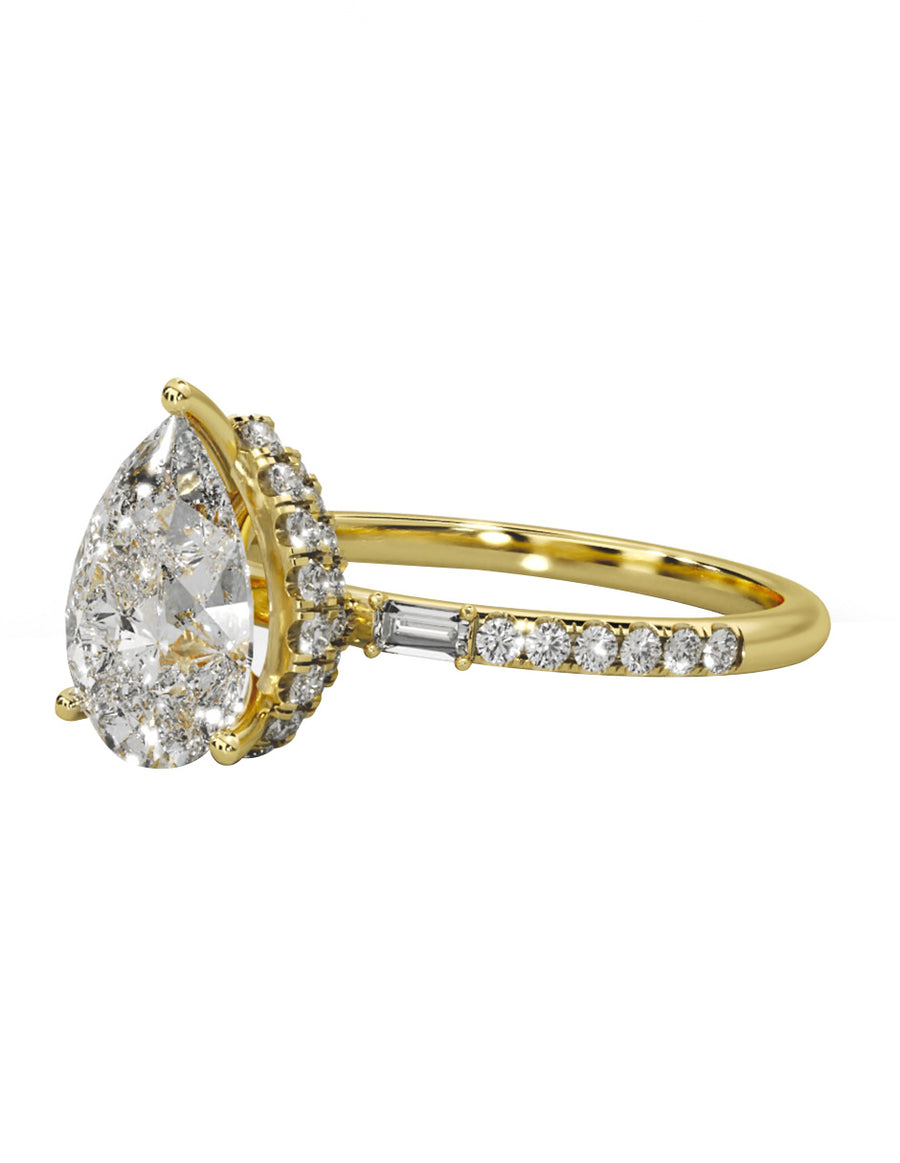 MONTADURA PARA PERSONALIZAR ANILLO DE COMPROMISO - PAVÉ