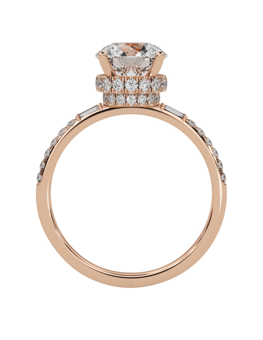 MONTADURA PARA PERSONALIZAR ANILLO DE COMPROMISO - PAVÉ
