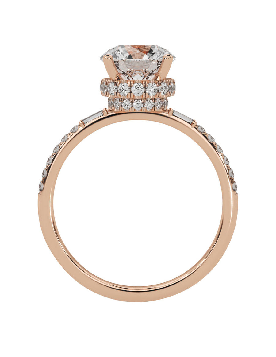 Anillo de compromiso - pavé - M839-RD-LG