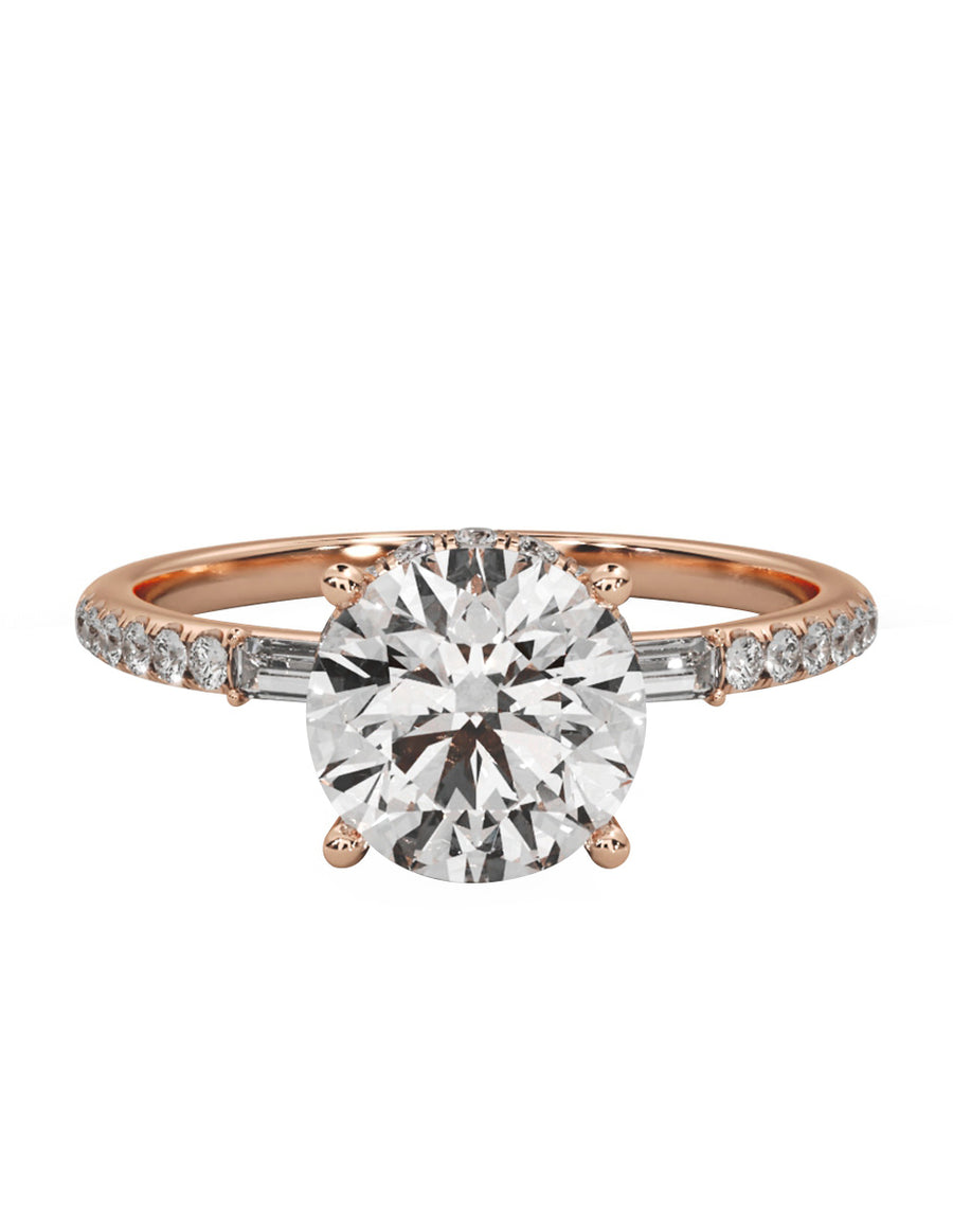 MONTADURA PARA PERSONALIZAR ANILLO DE COMPROMISO - PAVÉ