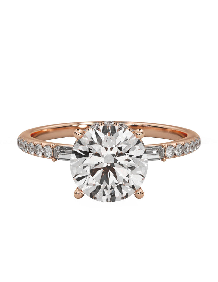 Anillo de compromiso - pavé - M839-RD-LG