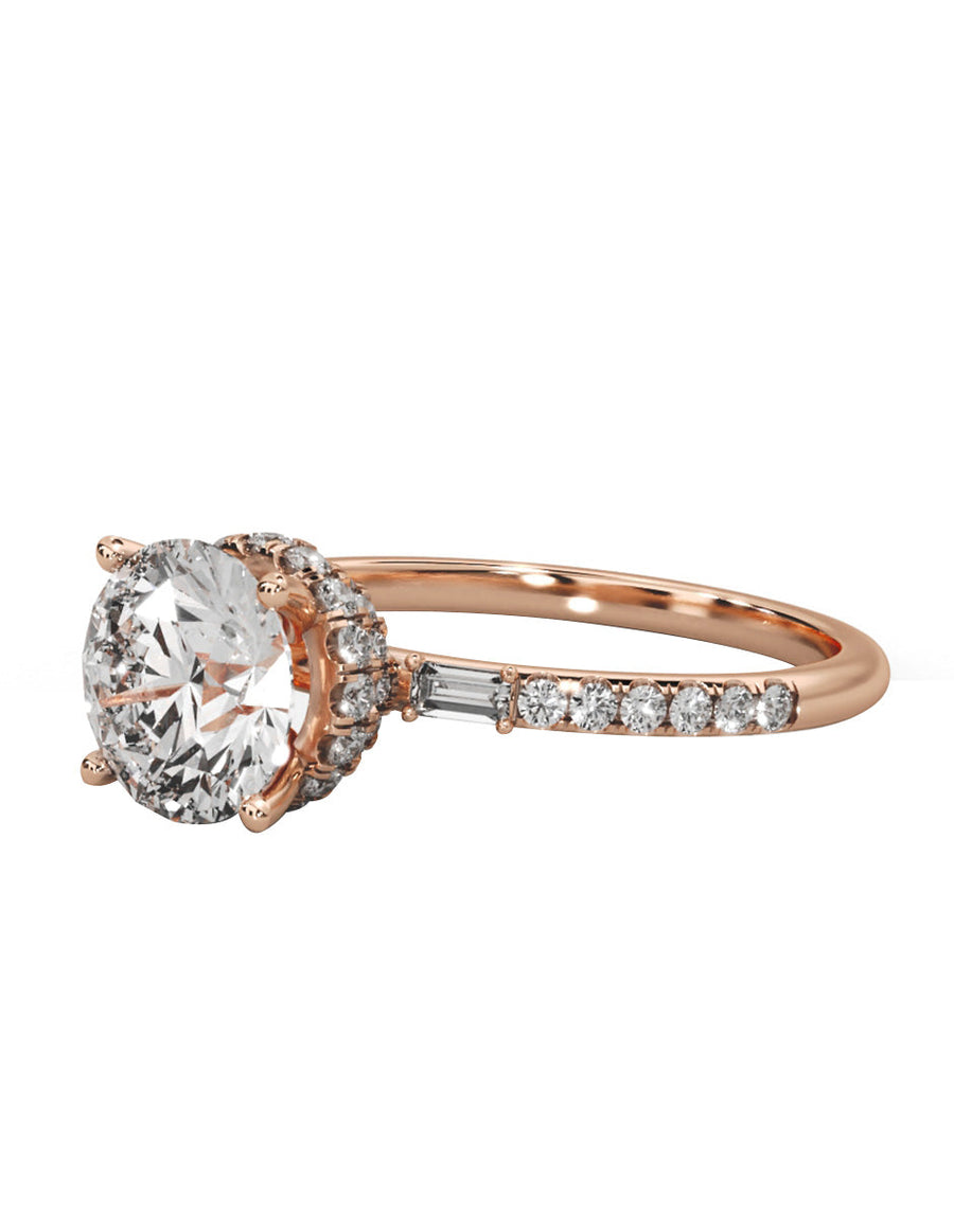 Anillo de compromiso - pavé - M839-RD-LG