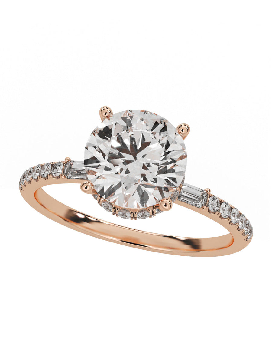 Anillo de compromiso - pavé - M839-RD-LG