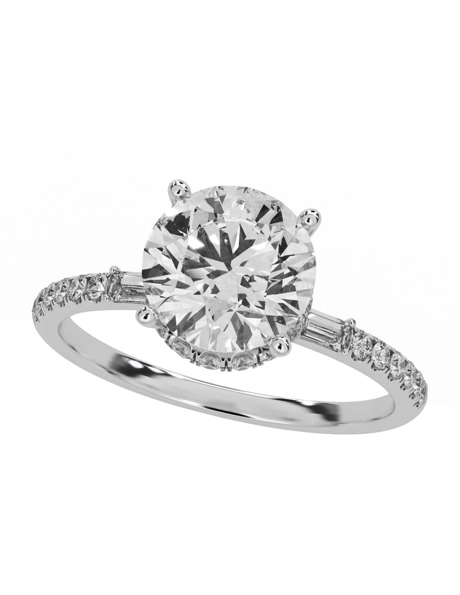 Anillo de compromiso - pavé - M839-RD-LG
