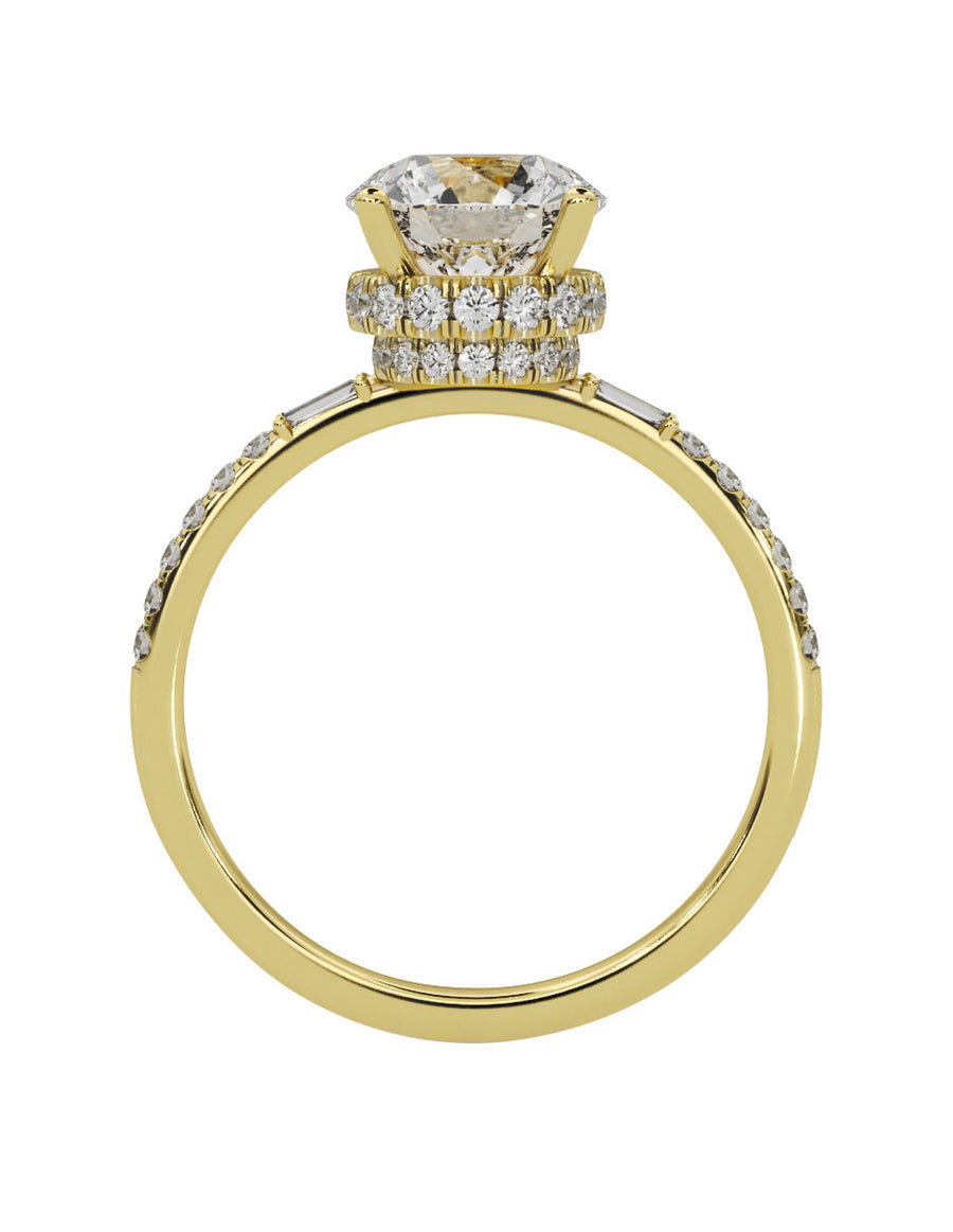 MONTADURA PARA PERSONALIZAR ANILLO DE COMPROMISO - PAVÉ