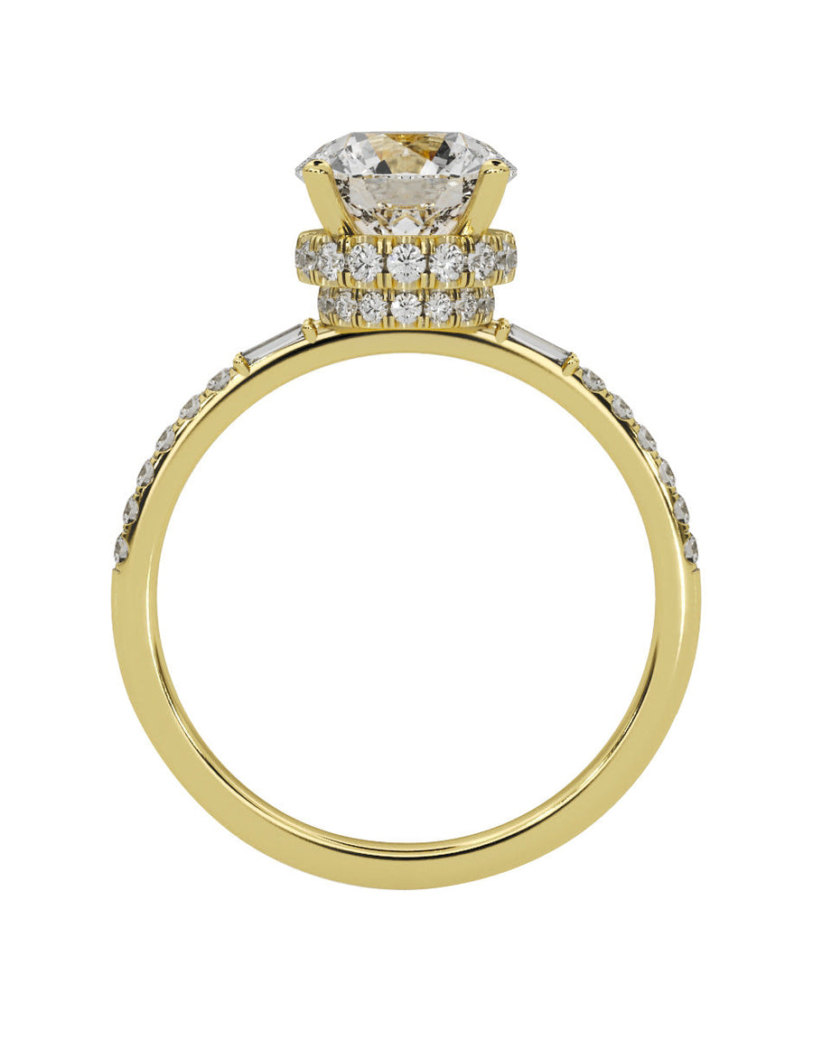 Anillo de compromiso - pavé - M839-RD-LG