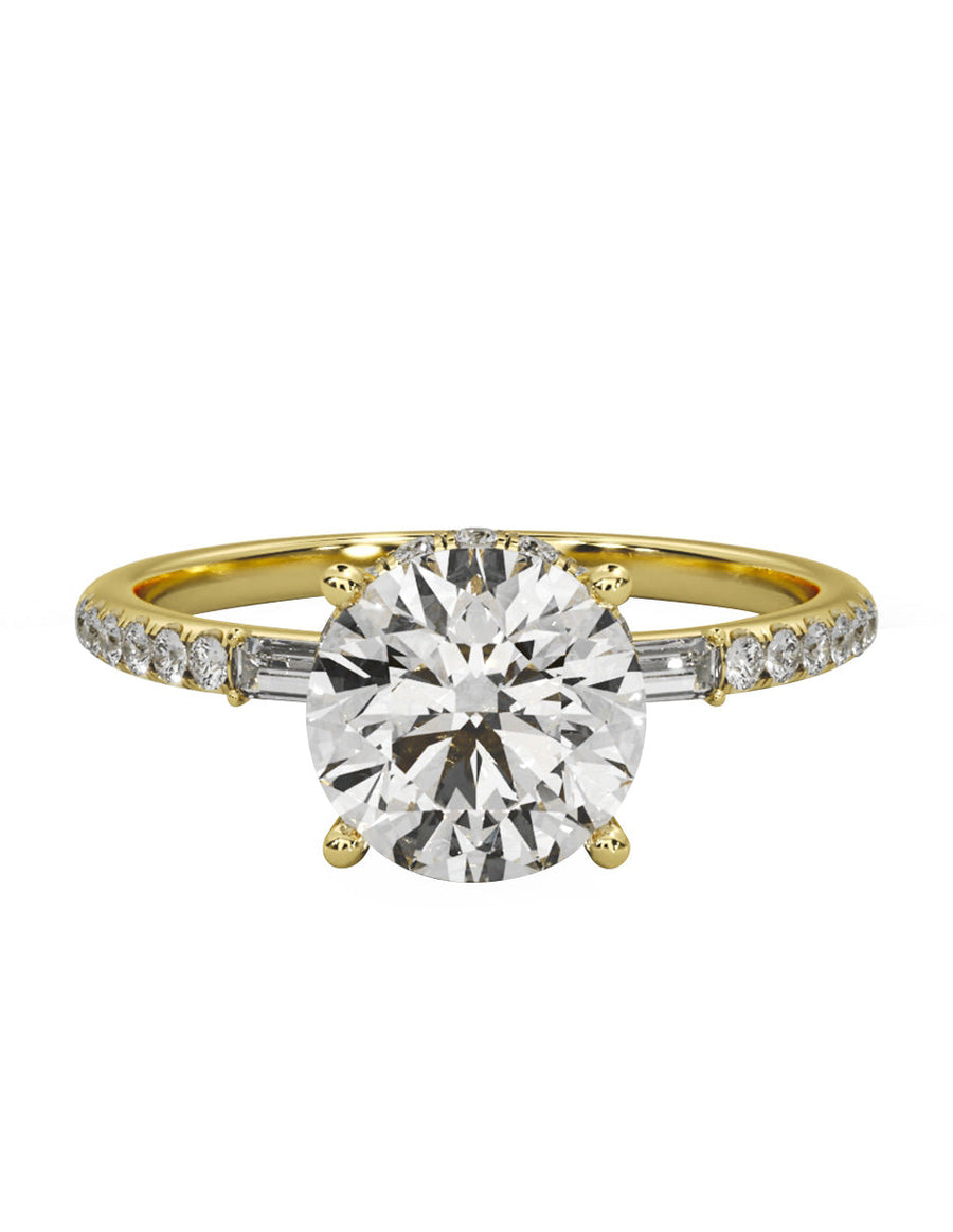 Anillo de compromiso - pavé - M839-RD-LG