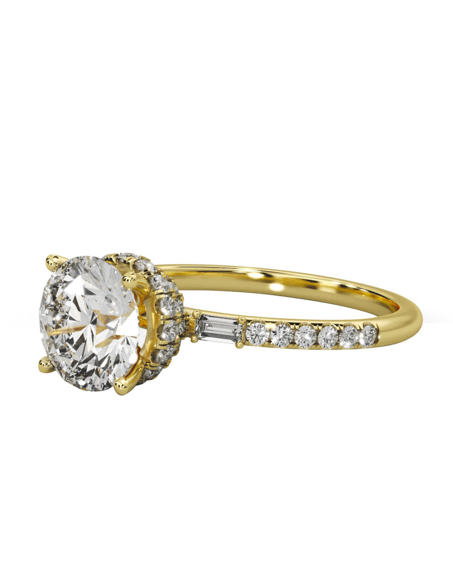 Anillo de compromiso - pavé - M839-RD-LG