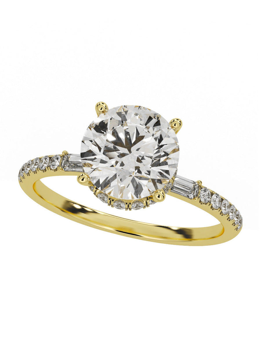 Anillo de compromiso - pavé - M839-RD-LG