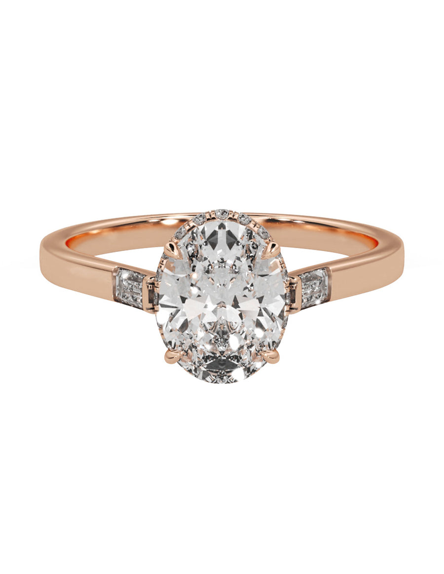 MONTADURA PARA PERSONALIZAR ANILLO DE COMPROMISO - PAVÉ