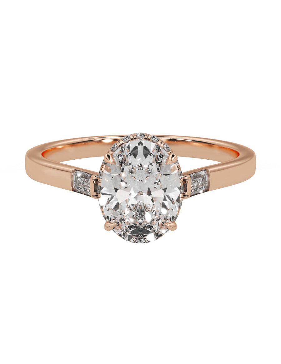 Anillo de compromiso - pavé - M846-OV-LG