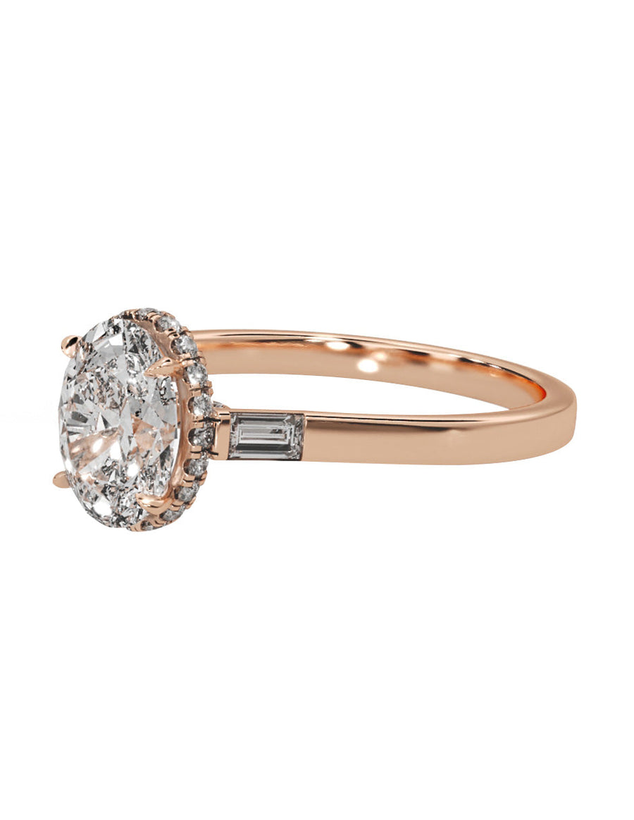 Anillo de compromiso - pavé - M846-OV-LG