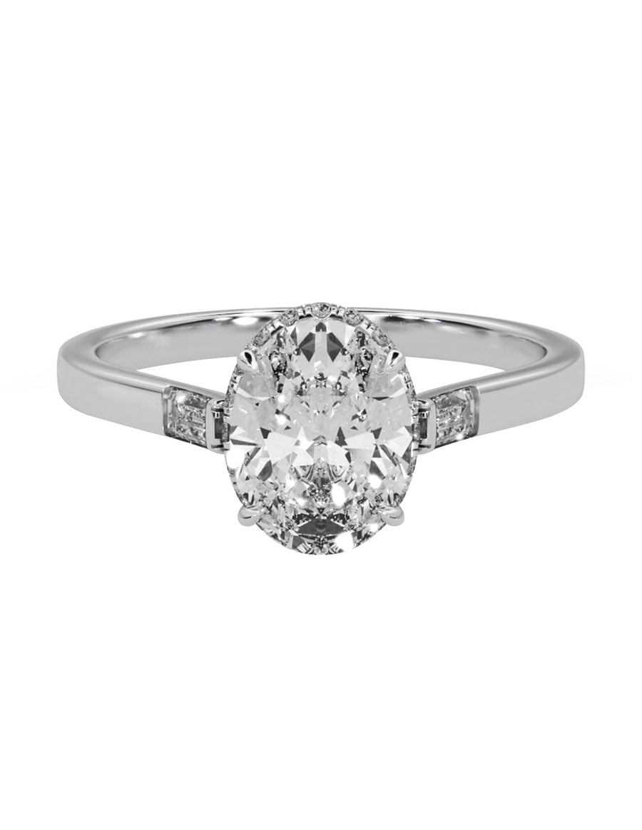 MONTADURA PARA PERSONALIZAR ANILLO DE COMPROMISO - PAVÉ