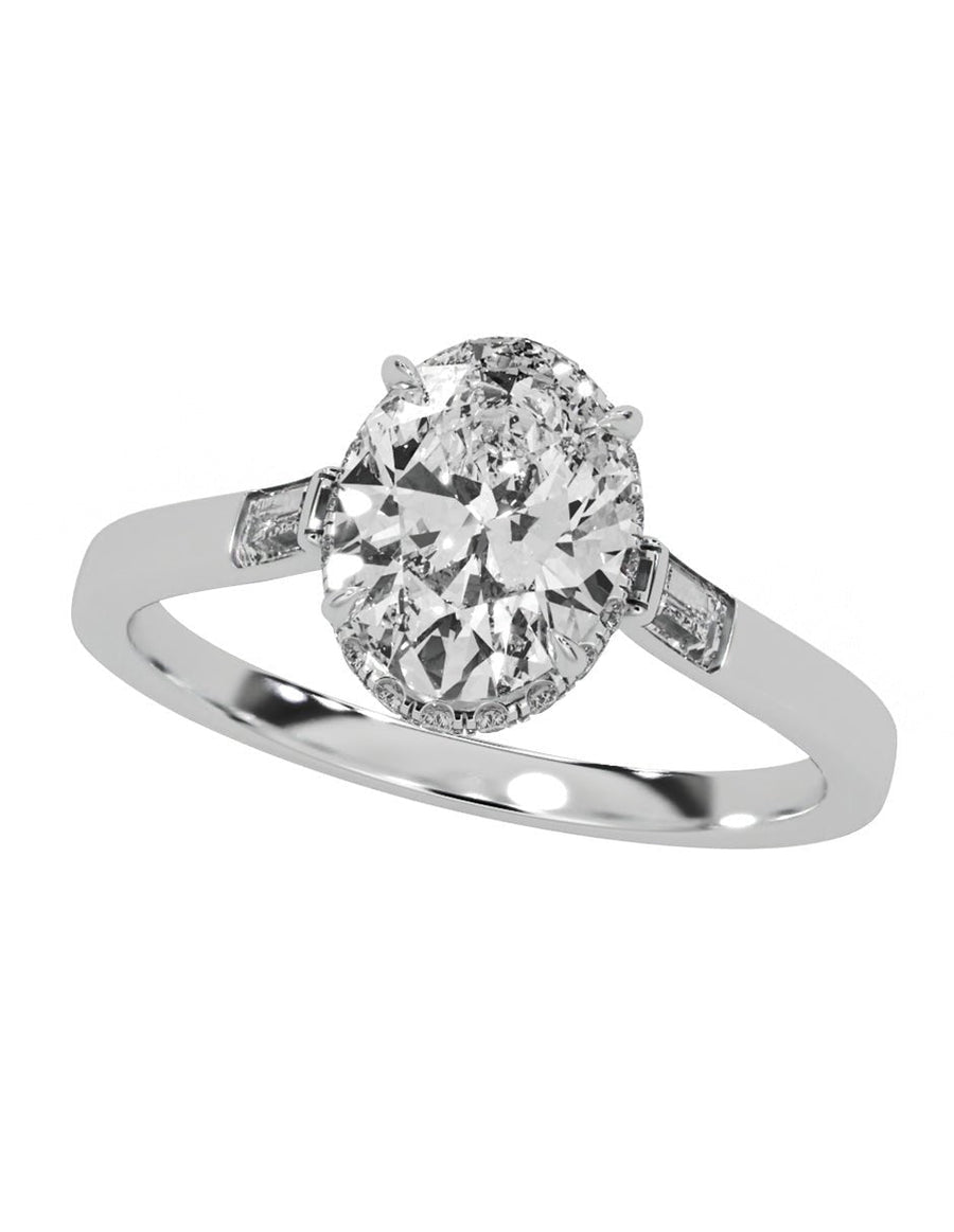 Anillo de compromiso - pavé - M846-OV-LG