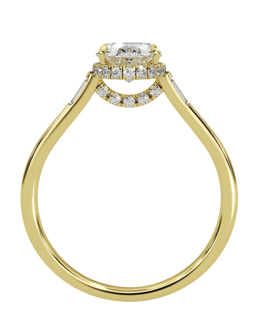 Anillo de compromiso - pavé - M846-OV-LG