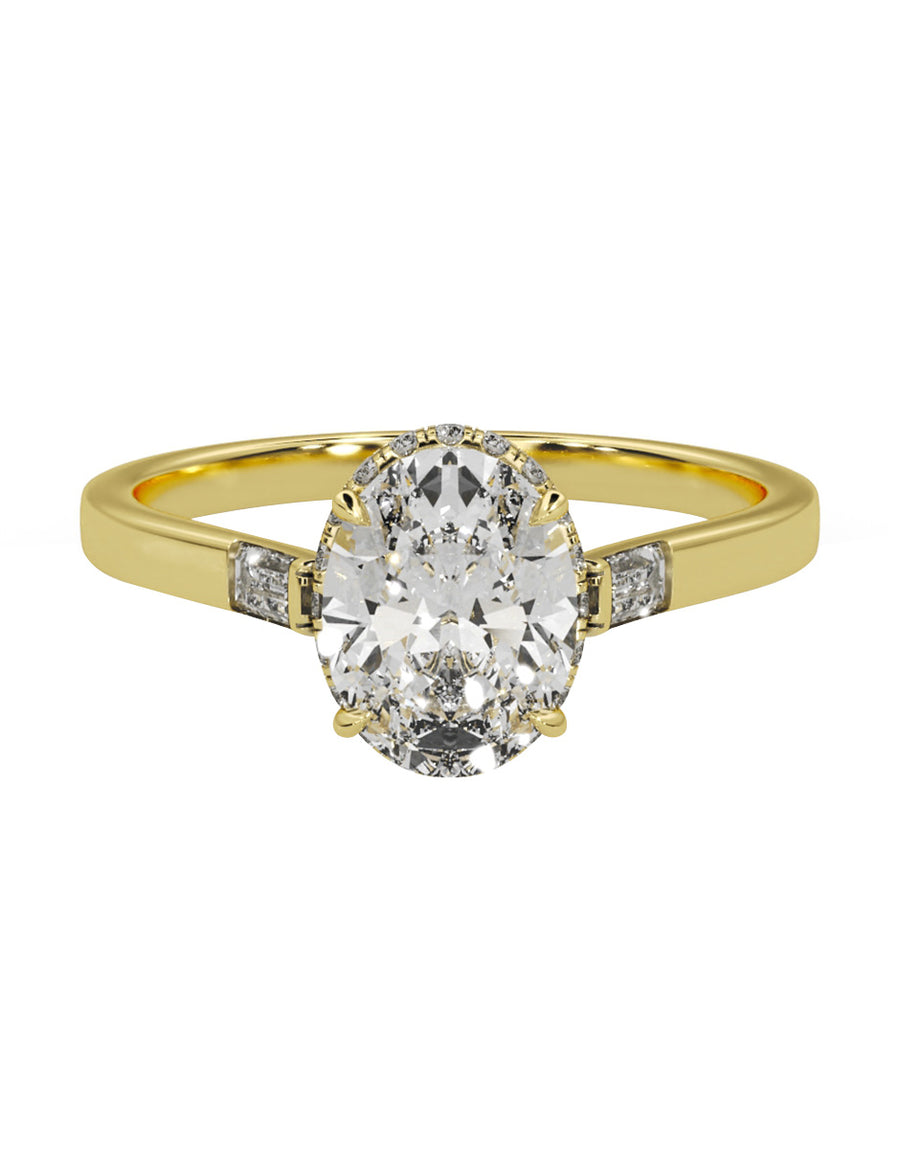 MONTADURA PARA PERSONALIZAR ANILLO DE COMPROMISO - PAVÉ