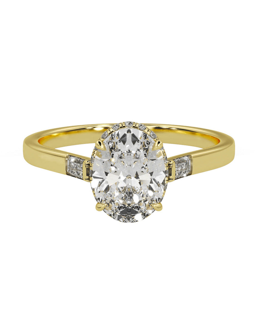 Anillo de compromiso - pavé - M846-OV-LG
