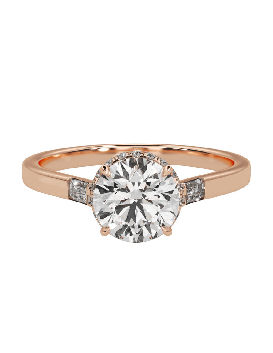 MONTADURA PARA PERSONALIZAR ANILLO DE COMPROMISO - PAVÉ