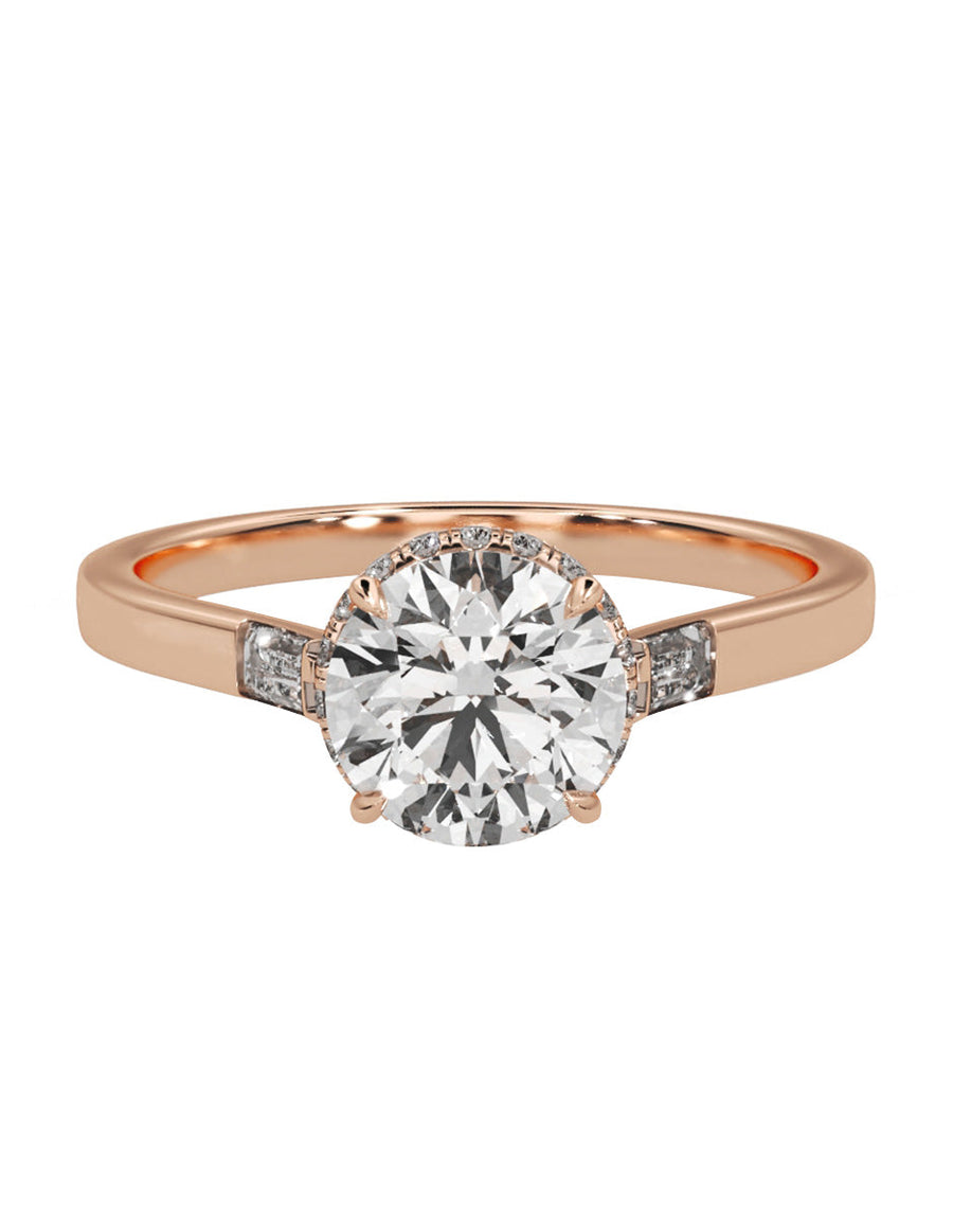 Anillo de compromiso - pavé - M846-RD-LG