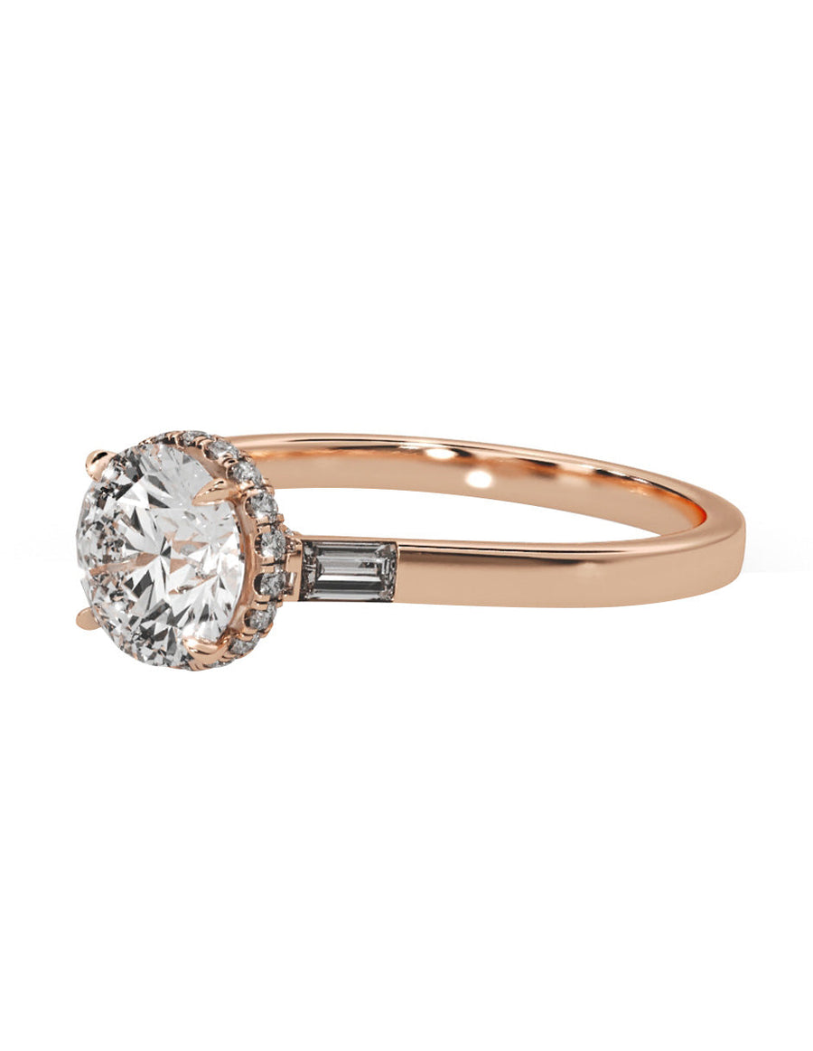 Anillo de compromiso - pavé - M846-RD-LG