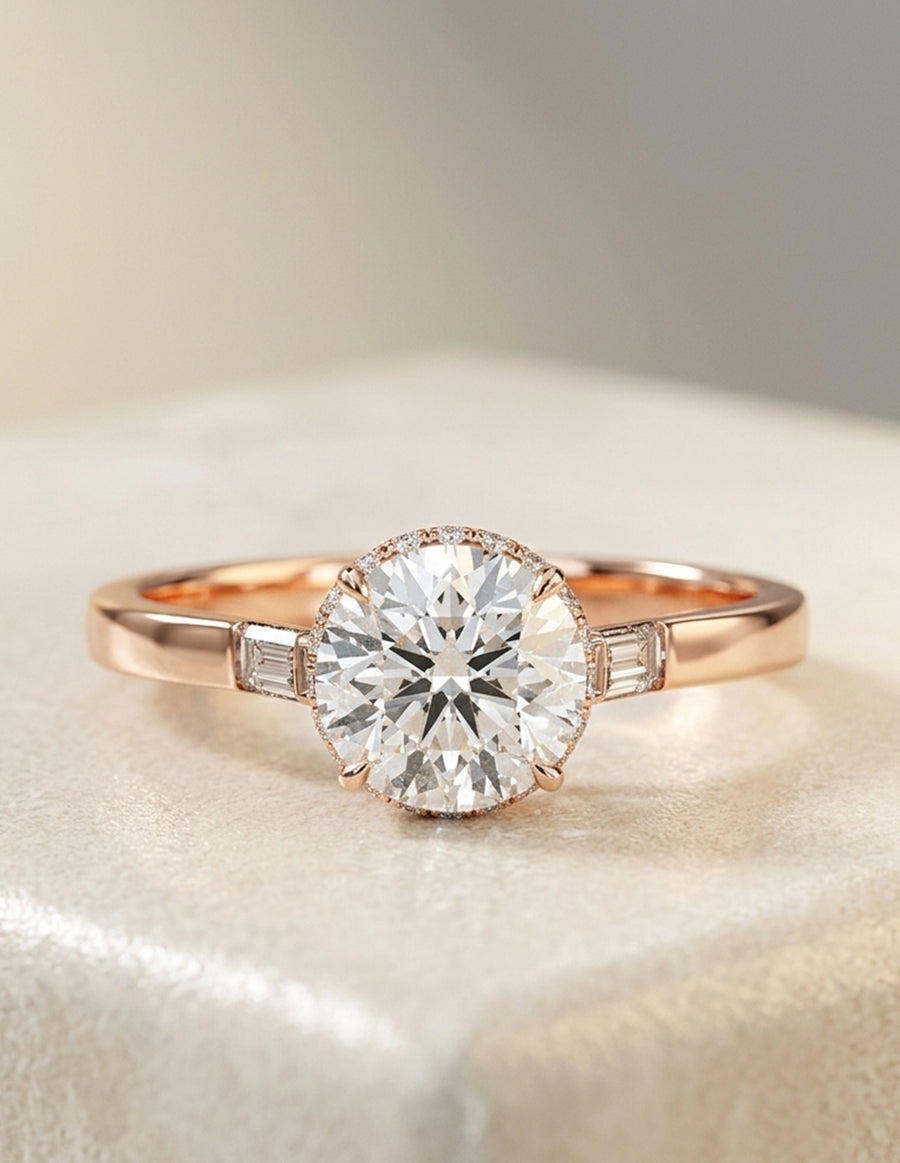 MONTADURA PARA PERSONALIZAR ANILLO DE COMPROMISO - PAVÉ