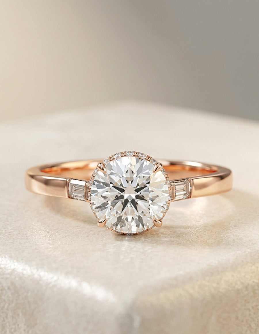 Anillo de compromiso - pavé - M846-RD-LG