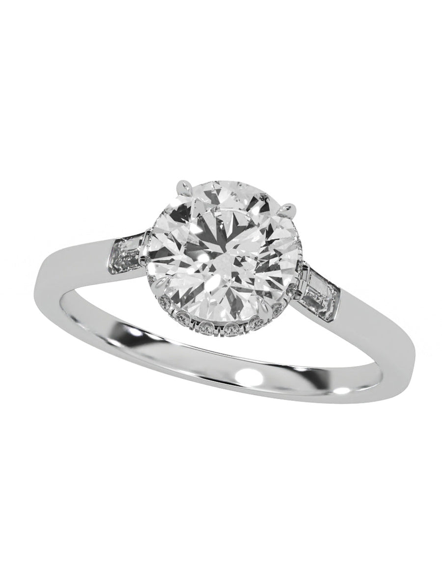 Anillo de compromiso - pavé - M846-RD-LG
