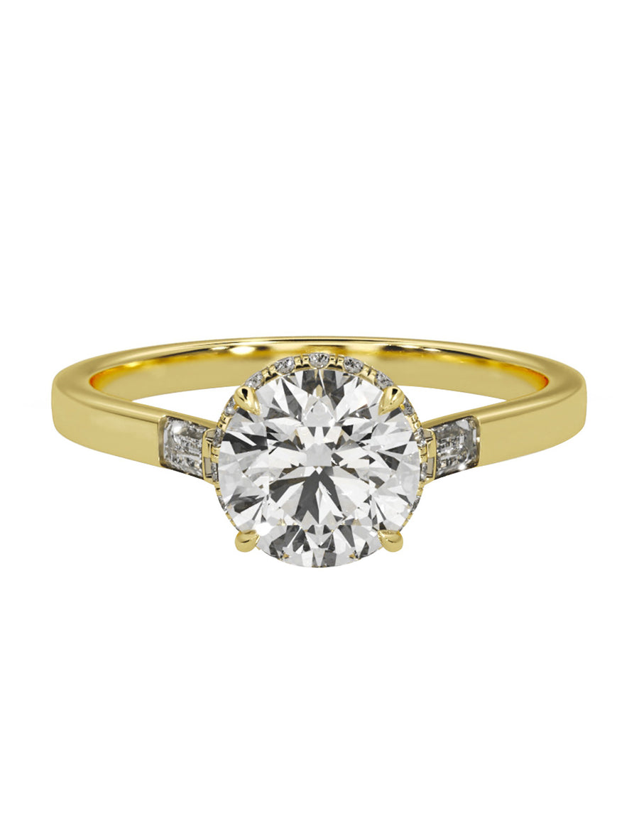 MONTADURA PARA PERSONALIZAR ANILLO DE COMPROMISO - PAVÉ