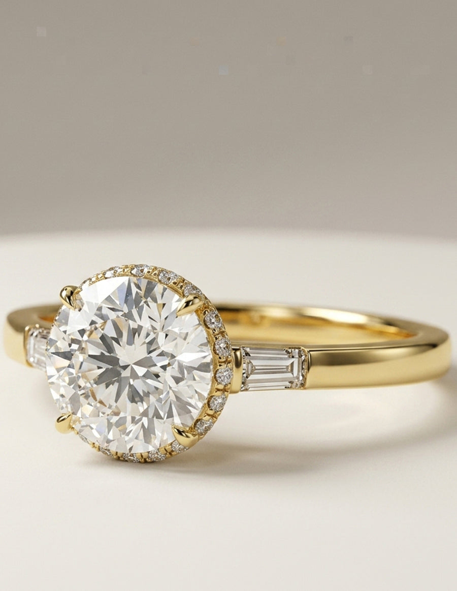 MONTADURA PARA PERSONALIZAR ANILLO DE COMPROMISO - PAVÉ