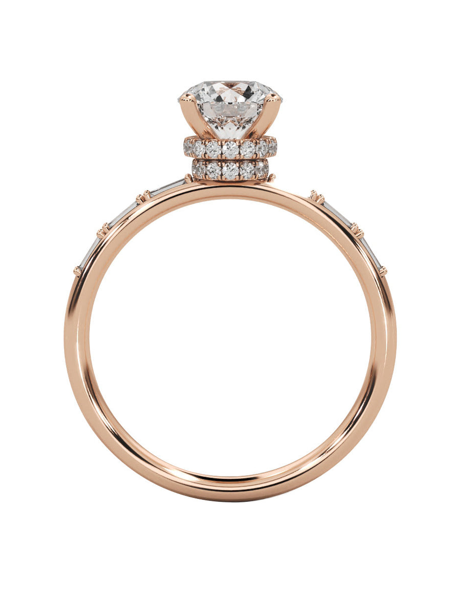 Anillo de compromiso - pavé - M847-RD-LG