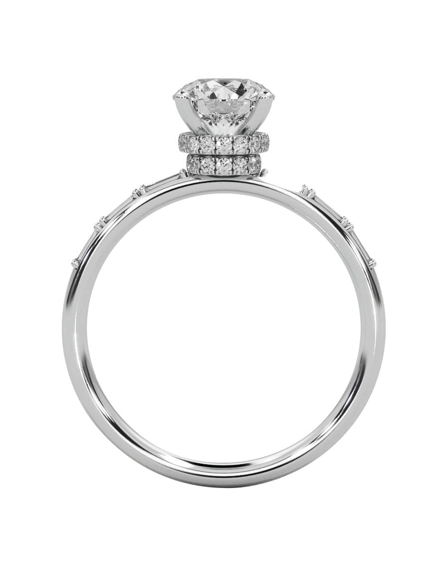 Anillo de compromiso - pavé - M847-RD-LG