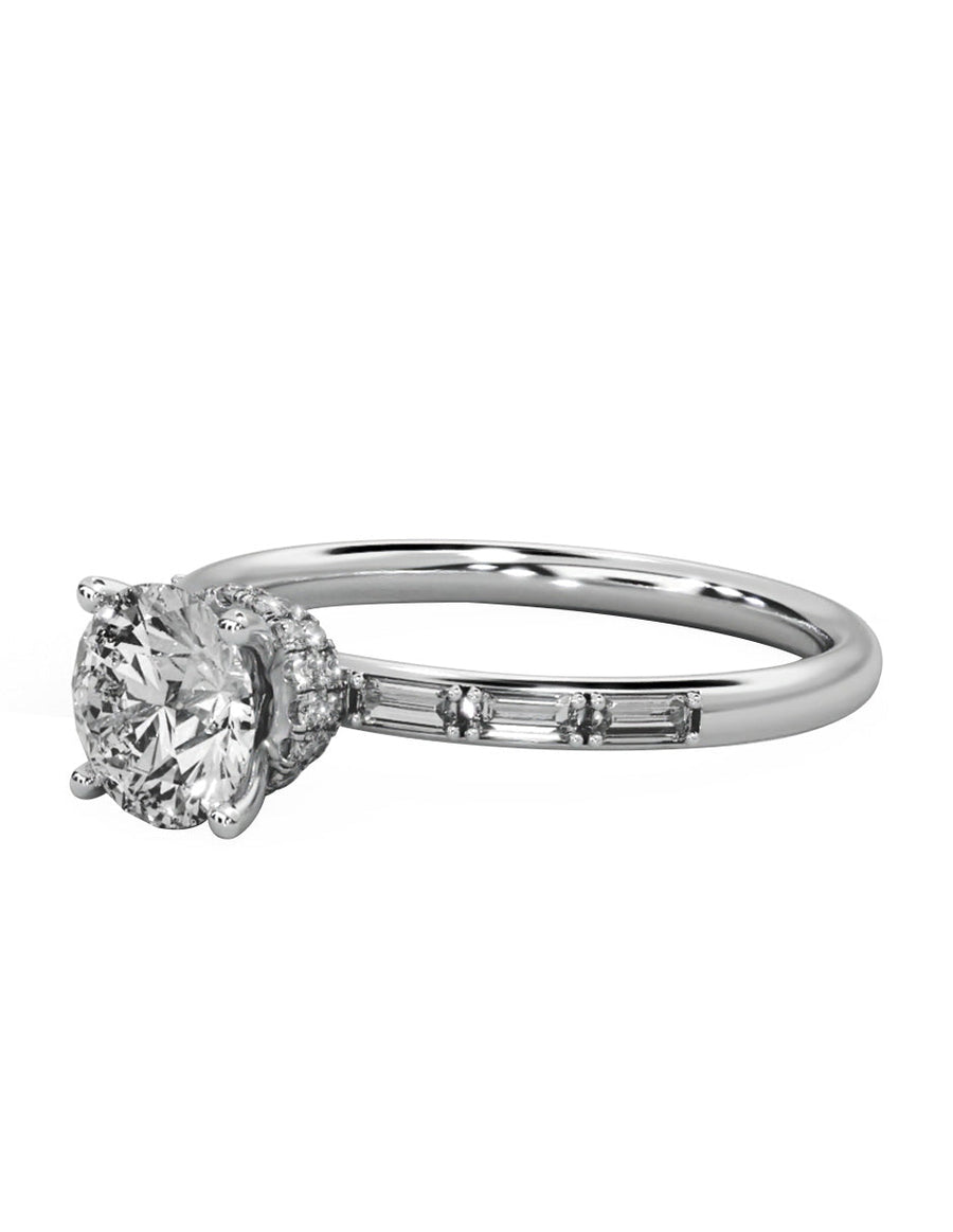 Anillo de compromiso - pavé - M847-RD-LG